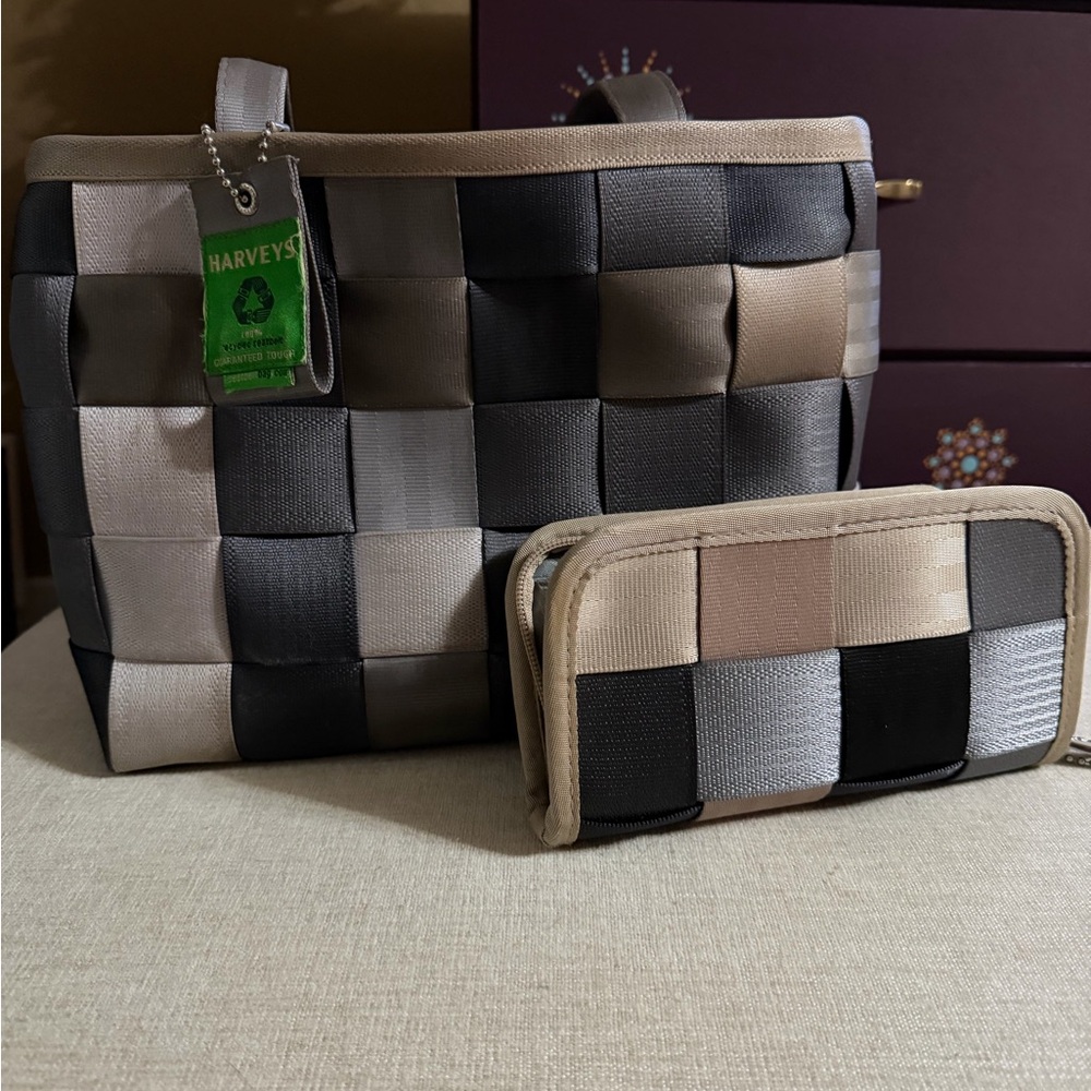 Harveys Treecycle Tote and Wallet Set